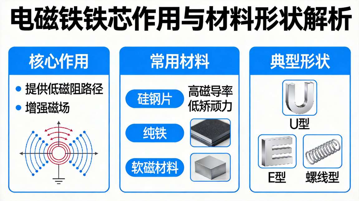 电磁铁原理与结构详解-电磁铁工作原理及线圈绕制方法指南(图2) 电磁铁原理与结构详解-电磁铁工作原理及线圈绕制方法指南(图2)