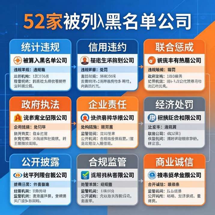 52家企业因统计失信被公示｜联合惩戒全攻略(图1)