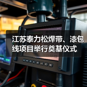 江苏泰力松新材料公司焊带漆包线项目正式投产(图2)