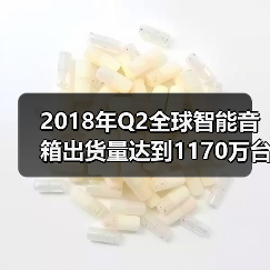 2018年Q2全球智能音箱出货量达到1170万台(图2)