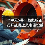“中天5号”敷缆船正式开赴海上风电建设前线(图4) 海缆敷设船交付助力海上风电市场突破(图4)