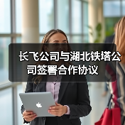 长飞公司与湖北铁塔公司签署合作协议(图3) 长飞公司与湖北铁塔公司签署合作协议(图3)