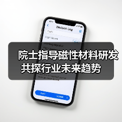 院士指导磁性材料研发 共探行业未来趋势(图3) 院士指导磁性材料研发 共探行业未来趋势(图3)