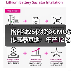 格科微25亿投资CMOS传感器基地：年产12亿芯片冲刺百亿产值，能否撼动行业格局？(图2)