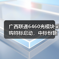广西联通6460光模块采购招标启动，中标份额如何分配？(图2)
