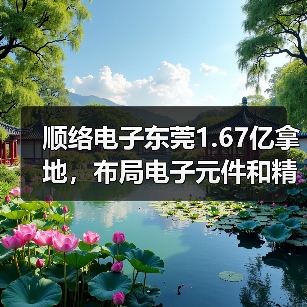 顺络电子东莞1.67亿拿地,布局电子元件和精密陶瓷项目(图3) 顺络电子东莞1.67亿拿地,布局电子元件和精密陶瓷项目(图3)
