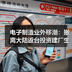 电子制造业外移潮：撤离大陆返台投资建厂生