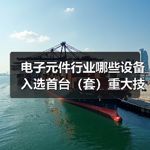 电子元件行业哪些设备入选首台(套)重大技术装备目录?(图3) 电子元件行业哪些设备入选首台(套)重大技术装备目录?(图3)