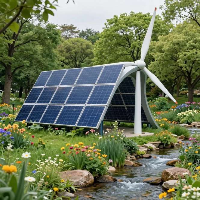 零碳园区试运行,废旧光伏板变身发电神器与景观材料(图1) 零碳园区试运行,废旧光伏板变身发电神器与景观材料(图1)