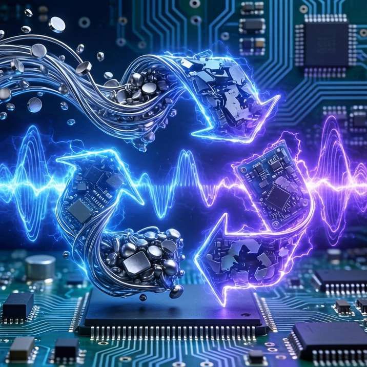 电子废弃物资源化回收技术解析：从城市矿产中提取贵金属 - 信报磁材资讯